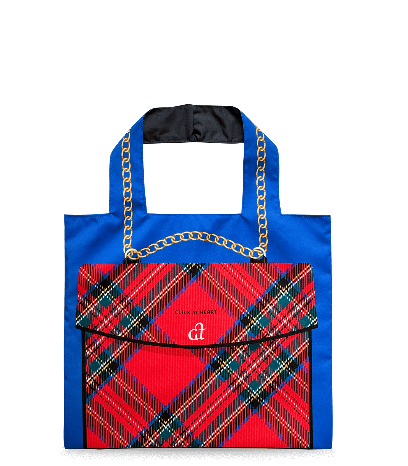 Foldable double-sided tote bag - Click at Heart stylish and practical design - ATHEART