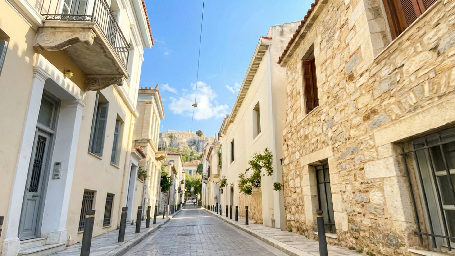 Traditional street in the historical centre of Athens, Ocean at Heart.