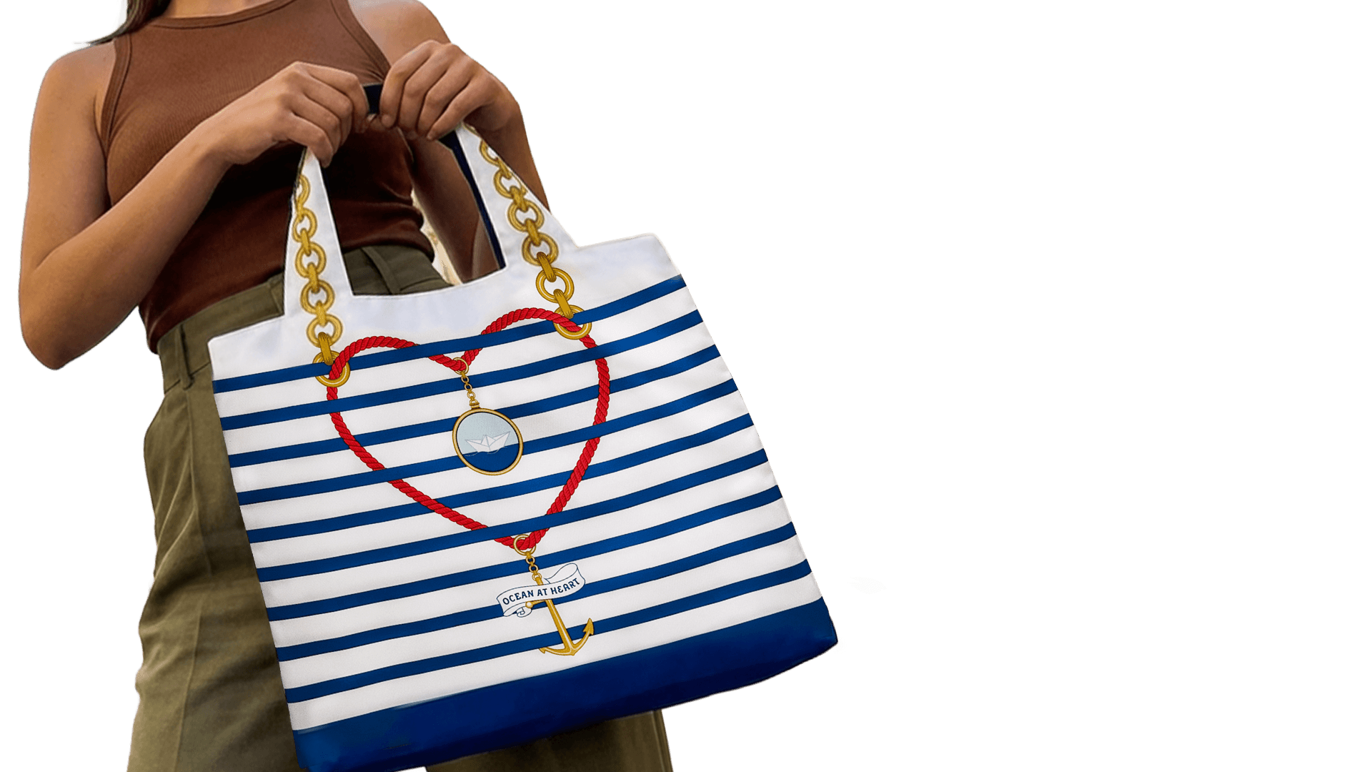 Mosaic at Heart foldable tote bag - ATHEART Athens